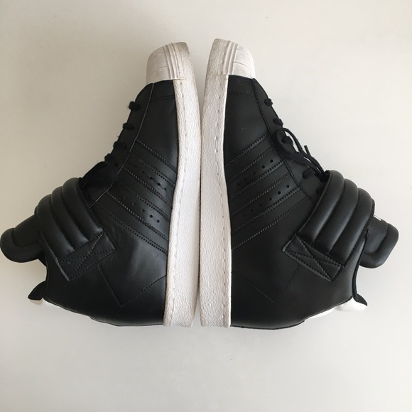 Adidas Superstar Up Strap Black White Hidden Wedge Sneaker Women’s 10 S81350 - Picture 5 of 11